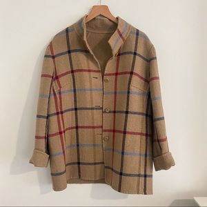 Flannel plaid shacket